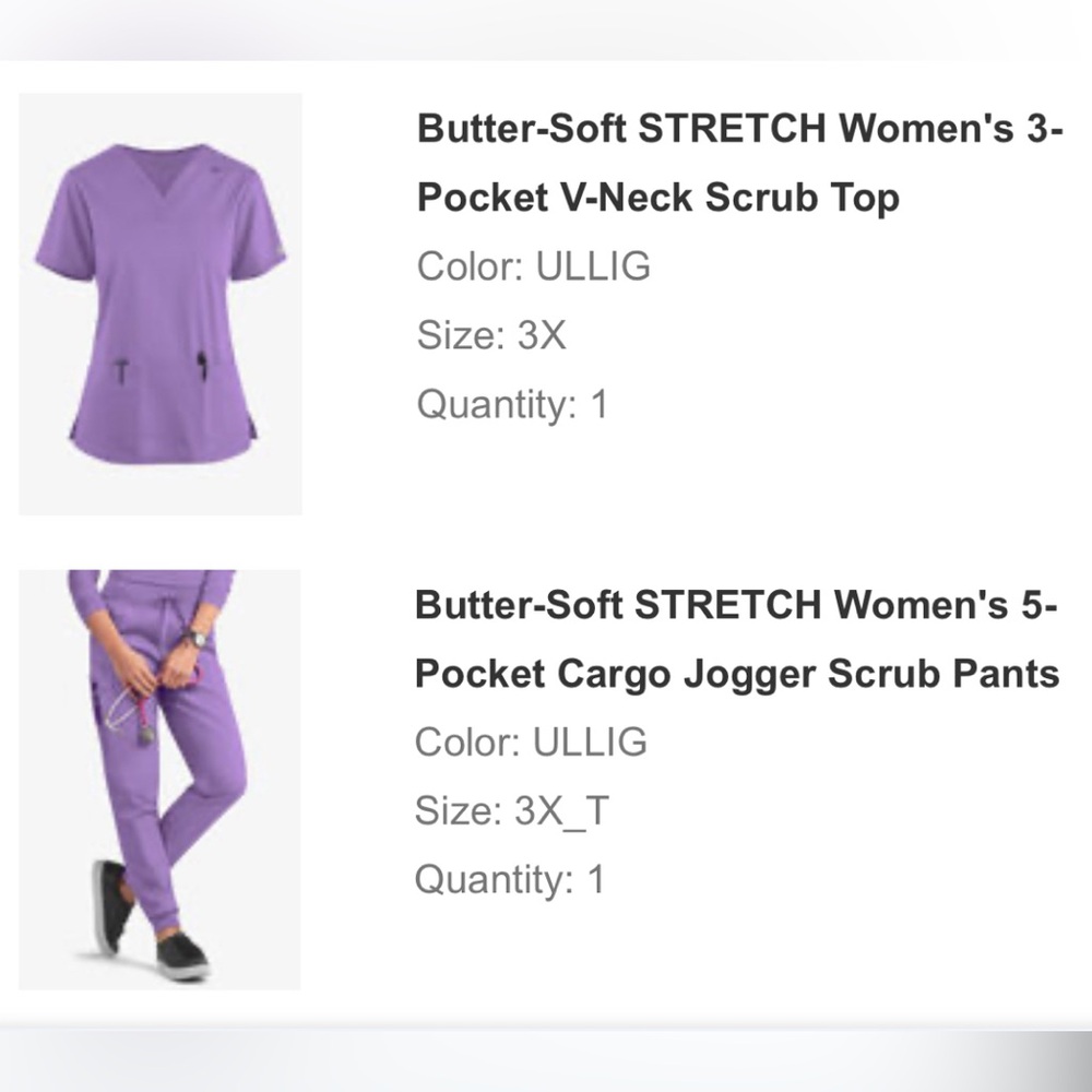 Butter Soft Scrub Set